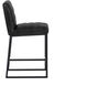Spyros 37 inch Coal Black Counter Stool